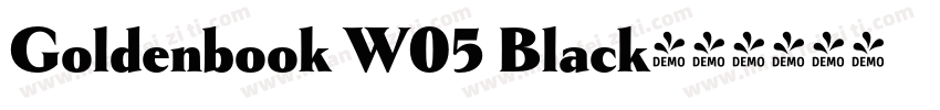 Goldenbook W05 Black字体转换